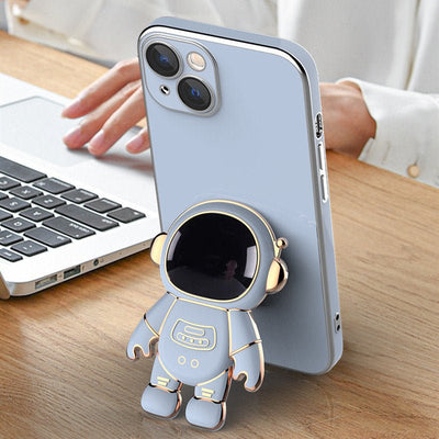 3D Astronaut Phone Case Anti - Drop Electroplating Bracket - OTTERBOX