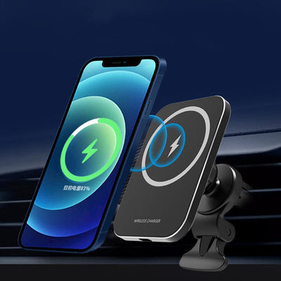 Magnetic Wireless Charging Mobile Phone Car Holder Magnetic Car Holder - My Store