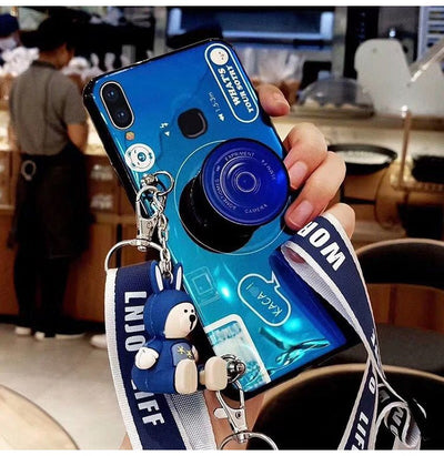 Retro Camera Phone Case Wrist Strap Lanyard - My Store